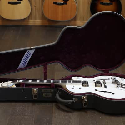 2022 Gretsch G7593T-BD Billy Duffy Signature Falcon w/ Bigsby Hollow-Body Electric Guitar White + COA OHSC image 22