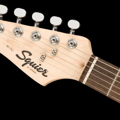 Squier Mini Stratocaster Left-Handed Black Electric Guitar image 6