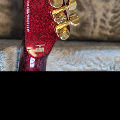 ESP LTD KH-V Kirk Hammett Signature 2023 - Present - Red Sparkle image 4