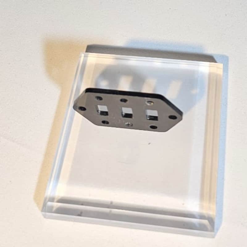 Fender Jaguar pickup selector control plate shim - 2mm - Black Plexiglass image 1