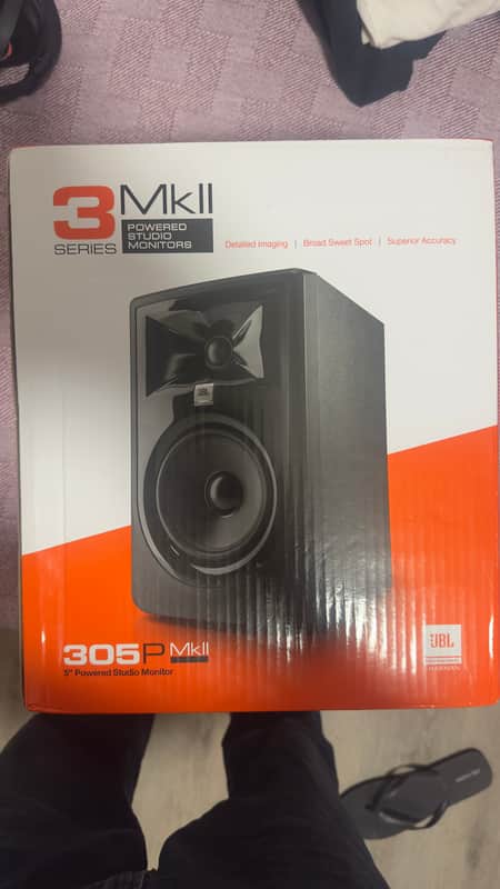 JBL JBL 305P MkII 2-Way 5" Active Nearfield Studio Monitor (Single) image 1