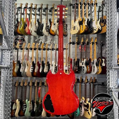 Gibson   Sg 61 Standard S ID Eway Vibrola Vintage Cherry image 7