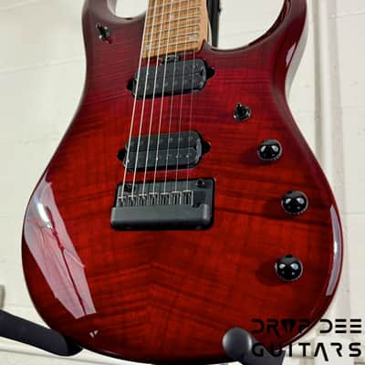 Ernie Ball Music Man JP15-7 7-String Electric Guitar w/ Case - Red Tide image 9
