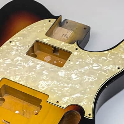 BloomDoom 4- Ply Aged White Pearloid Relic T-Style Pickguard image 2
