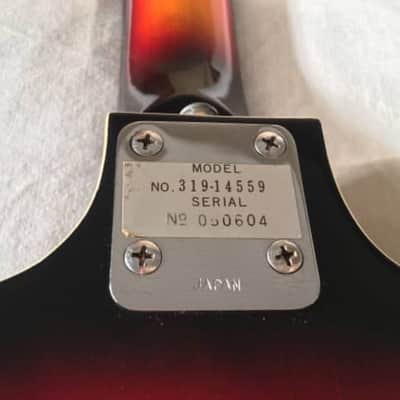 Vintage 1960's Teisco Silvertone 319.14459 Hollowbody Electric Guitar W/ Case image 10