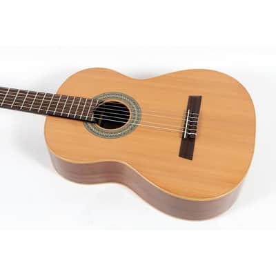 Hofner Solid Cedar Top Rosewood Body Classical Acoustic Guitar Regular High Gloss Natural image 3