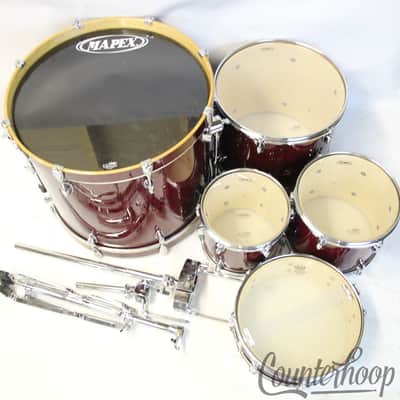 *Mapex M 22x17,10x9,12x10,16x14 Bass/Toms+14x5"Snare Drum Set 9Ply Maple Lacquer image 8