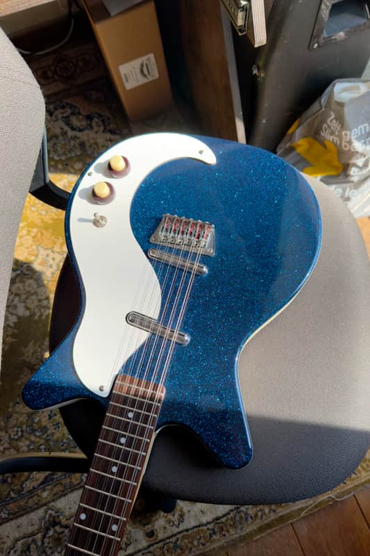 Danelectro 59 12String Mid-90s - Sparkle Blue image 1