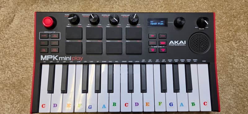 Akai MPK Mini Play MKIII / MK3 25-Key Portable Keyboard & MIDI Controller with Built-In Speaker image 1