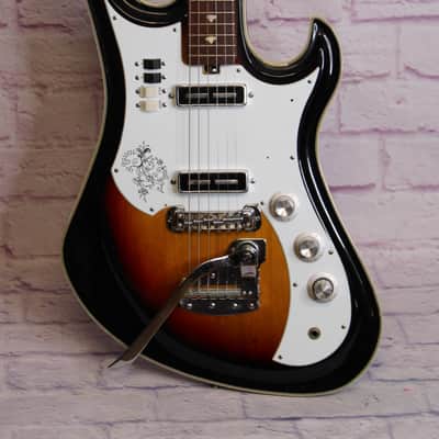 👀 1967 Teisco Spectrum 2 - Sunburst - Very Clean ! image 2