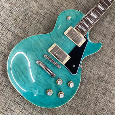 Epiphone Les Paul Standard '60s Quilt Top in Transparent Blue image 1