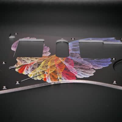 Fractal Wings #8 / Ibanez Pickguard / RG350 / JEMJR / Graphic / Stormguitar image 2