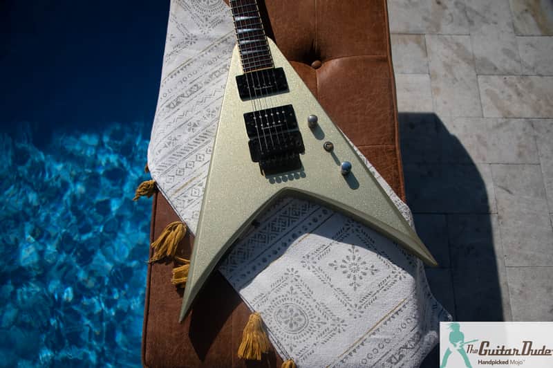 1997 Grover Jackson - KV.D-120 - King V - White Sparkle - Made in