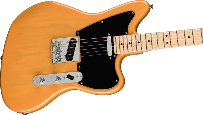 Squier Paranormal Offset Telecaster, Maple Fingerboard, Black Pickguard, Butterscotch Blonde