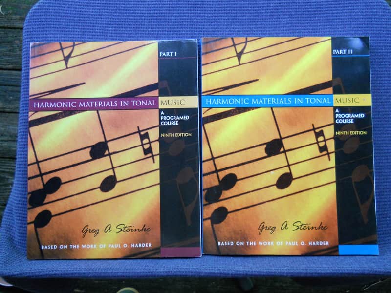 NEW Harmonic Materials in Tonal Music 9th ed Part I & II 2 books image 1