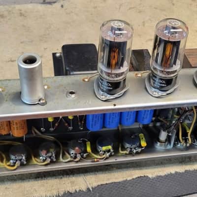 Fender 1955 Tweed 4x10 Bassman amplifier, narrow panel dual rectifier 1955 - Tweed image 12