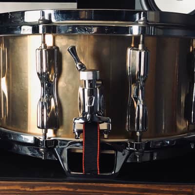 Duluth Brass Cast Bell Bronze Snare 6.5x14 w/TAMA Hardware Raw image 2