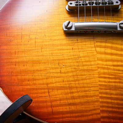 GIBSON USA Custom Shop '58 Les Paul Standard Reissue Aged "Cherry Sunburst + Rosewood" (2012) image 10