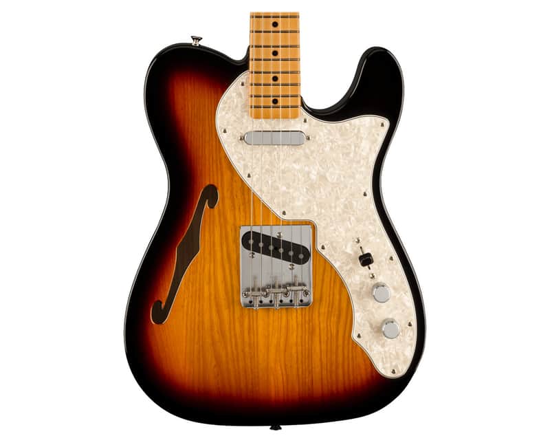 Used Fender Vintera II 60s Telecaster Thinline - 3-Color Sunburst w/Maple FB image 1