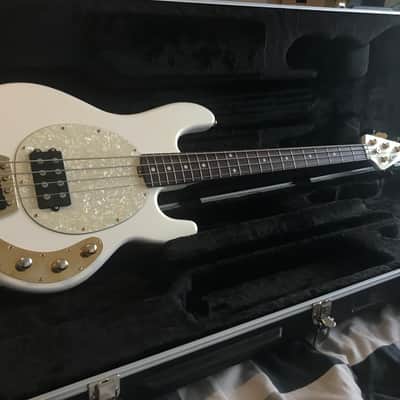 Ernie Ball Music Man Stingray 4H Limited Edition Gilded White PDN Classic 2012 Gilded White and gold image 3