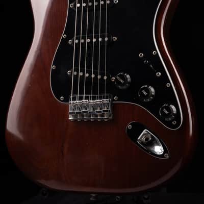 Vintage 1976 Fender Stratocaster Hardtail Mocha Brown With OHSC image 4