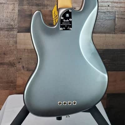 Fender American Professional II Jazz Bass, Mercury Finish, Free Ship, Auth Dealer, 955 image 10
