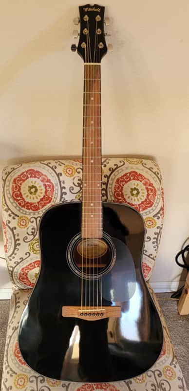 Mitchell D120BK Dreadnought Acoustic Guitar w/Gigbag image 1