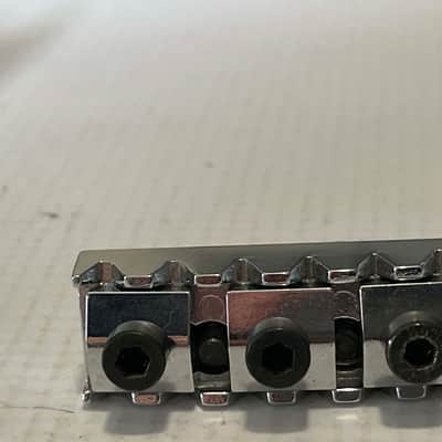 2000's Schaller Made in Germany Chrome Original Floyd Rose Tremolo Bridge & Arm Set, Brass Block image 6