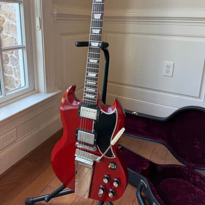 2009 Gibson Custom Shop Les Paul SG Standard ‘61 Reissue - Faded Cherry Red image 3