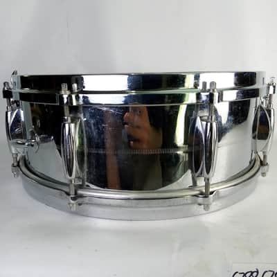Gretsch COB 4160 Lightning Throw-Off Round Badge Snare Drum Brass+Cast Rims 60s image 6