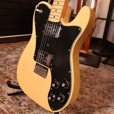 Used Fender Vintera '70s Tele Deluxe w/ Upgraded CuNiFe Pickups, Vintage Blonde w/ Bag image 6