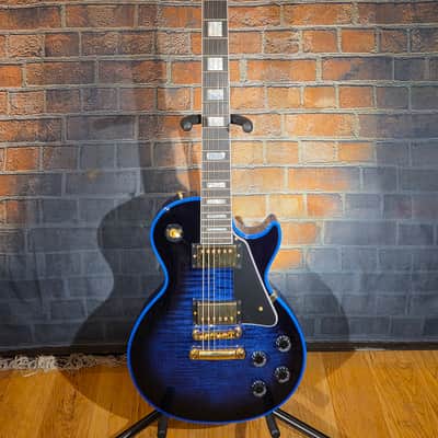 Gibson 2024 Custom Shop Les Paul Custom Blue Widow w/ OHSC - Small Headstock Repair image 4