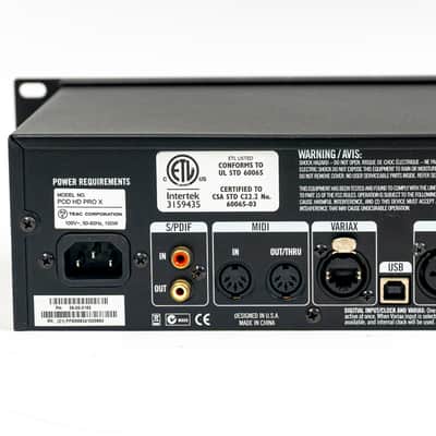 Line 6 POD HD Pro X Rackmount Guitar Processor – Studio-Grade Amp Modeling and Effects image 8