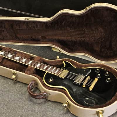 Vintage 1987 Greco Japan MIJ Les Paul Custom Black Electric Guitar