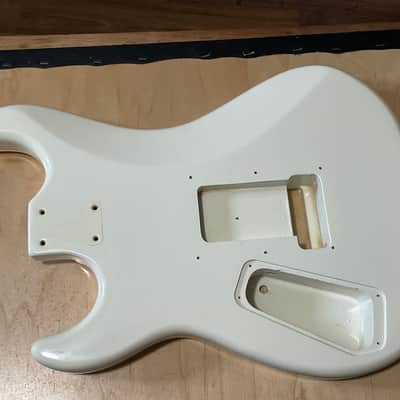 2021 Indonesia Kramer Baretta Special Vintage White Mahogany Guitar Body 6 Post Tremolo image 8