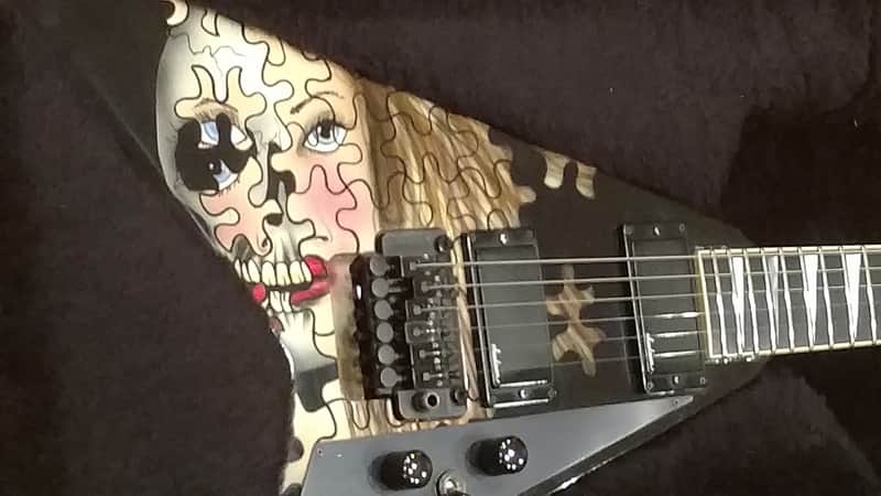Jackson 1990 Randy Rhoads Custom RR1 Flying V Guitar USA Ontario w/OHSC ALL Original RARE image 1