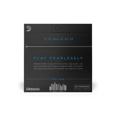 D'Addario NYXL1252W Light-Wound 3rd/G-String Electric Guitar Strings 12-52 image 3