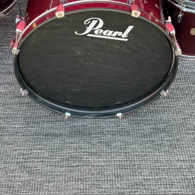 Pearl Export Series 4-Piece Drum Shell Pack Wine Red 22/16/13/12 w/ Upgrades image 9