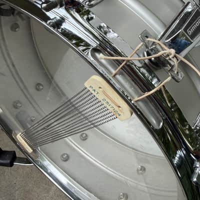 All Original Ludwig Acrolite 5x14" 8-Lug Aluminum Snare Drum w/ Rounded Blue/Olive Badge image 20