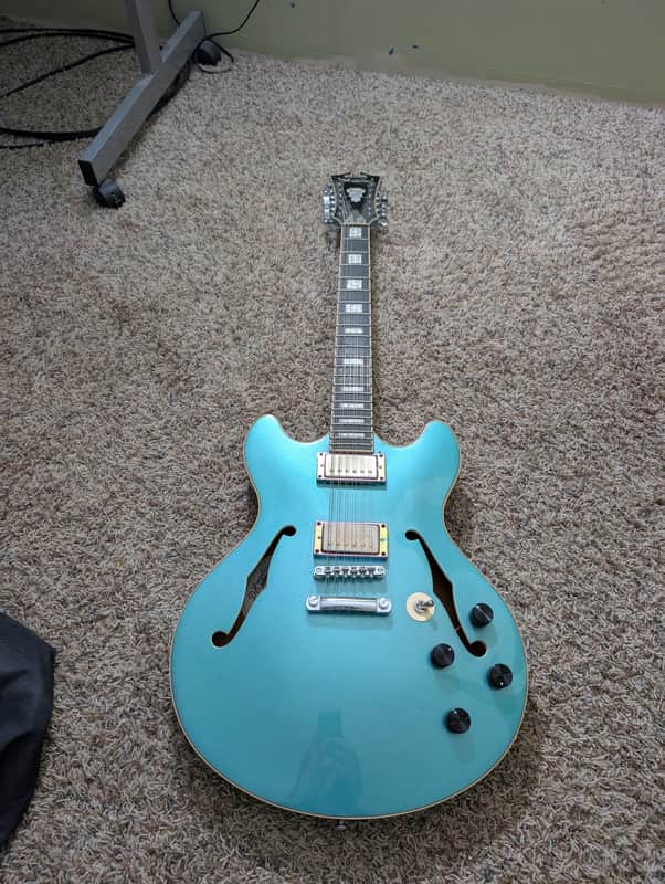 D'Angelico Premier DC 12-String 2019 - 2020 - Ocean Turquoise