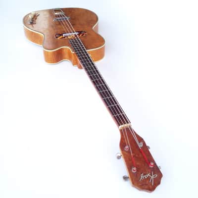 Vintage Original 1950's Kay Howlin' Wolf Thin Twin K162 Natural Blonde Electric Bass Guitar Viol image 20