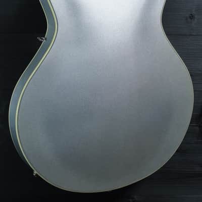 Eastman T64 Trapeze Iced Blue Metallic Hollowbody Electric Guitar image 16