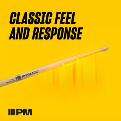Promark Rebound 7A Hickory Drumstick, Oval Nylon Tip image 6