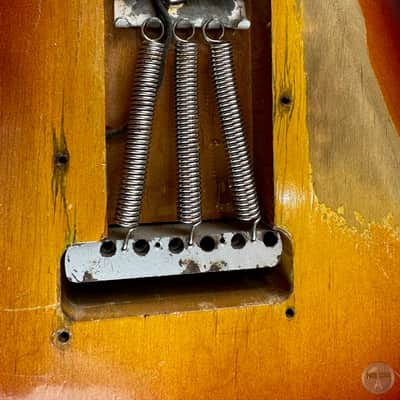 Fender Stratocaster from 1958 in sunburst finish with newer case image 11