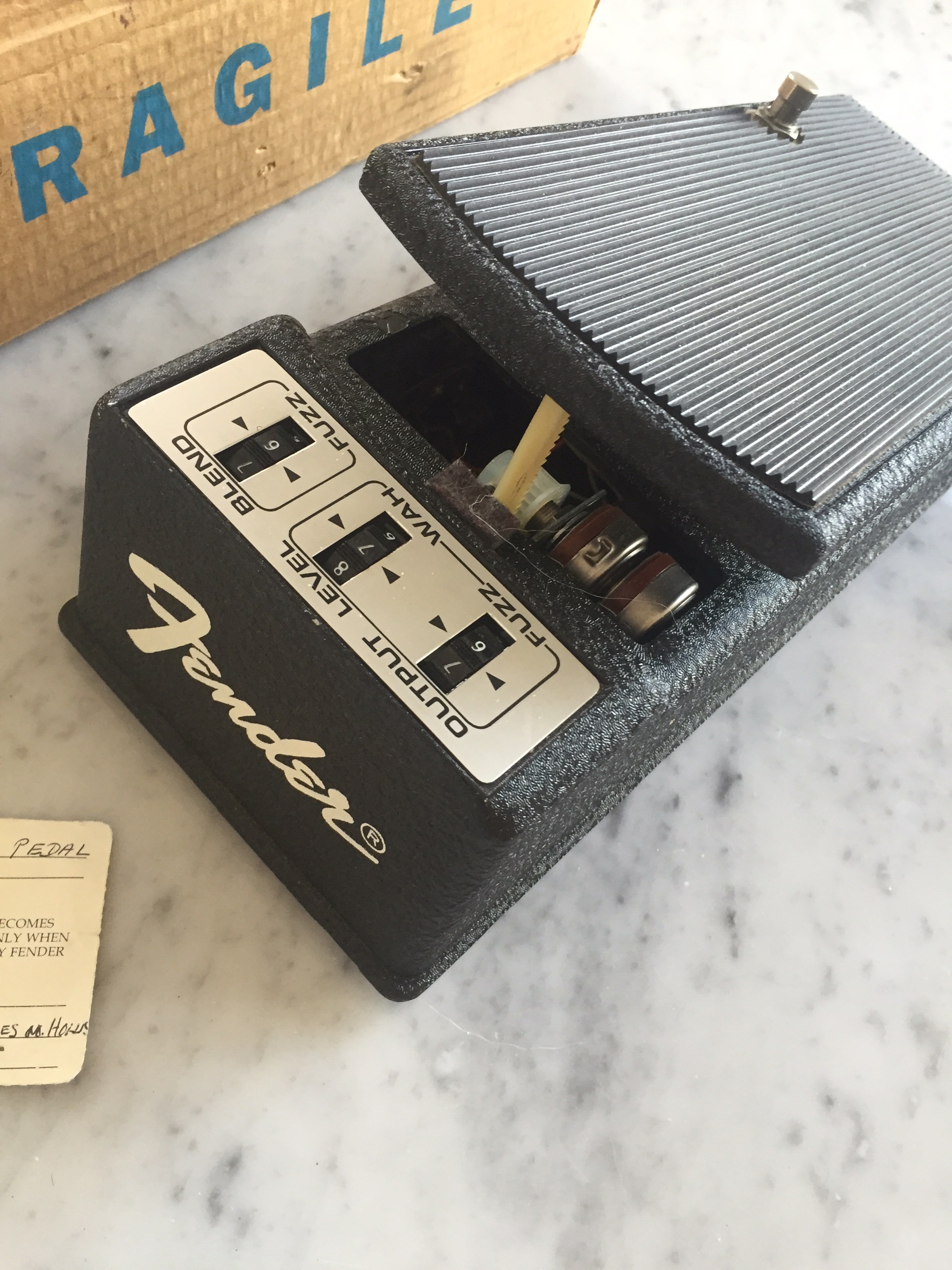 NOS 1978 Fender Fuzz-Wah Pedal Time Capsule Incl/ Original Box Collector Vintage