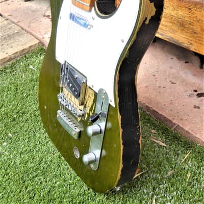DY Guitars Francis Rossi / Status Quo tribute green relic tele body PRE-BUILD ORDER image 2