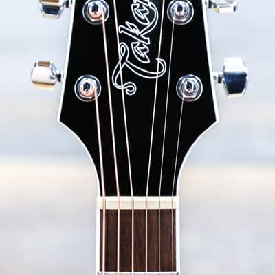 Takamine GD34CE-BLK Gloss Black Dreadnought Cutaway Acoustic Electric Guitar w/Bag image 5