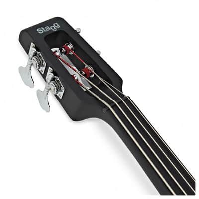 Stagg EDB-3/4 VBR Solid Maple Top & Neck 3/4 Size Electric Double Bass with Gig Bag image 4