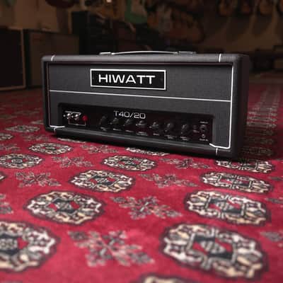 Hiwatt T40/20 Head 40/20W Tube Guitar Amp w/ Spring Reverb - Black Tolex image 1