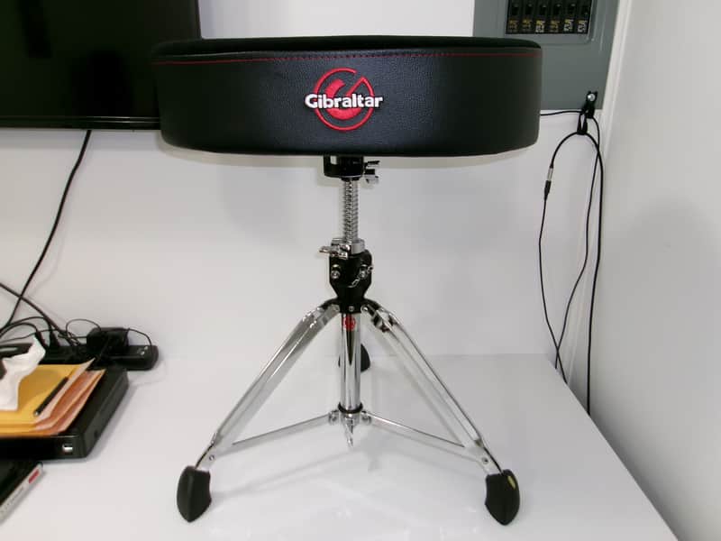Gibraltar 9608OS 9600 Series Pro Oversized Moto Drum Throne 2010s - Black/Chrome image 1